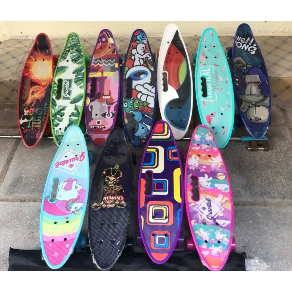 Ván trượt Skateboard Penny cầm tay nhiều màu bánh có đèn led (6 tùy chọn màu)