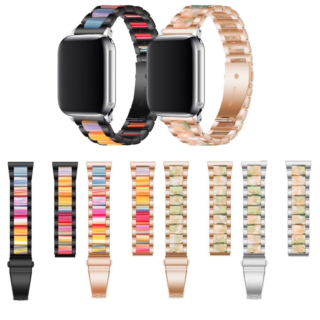 Dây Đeo Đồng Hồ Bằng Hợp Kim Kẽm Và Nhựa Resin Cho Apple IWatch Series 8 7 6 5 4 SE 45mm 41mm 44mm 40mm 42mm 38mm Ultra 49mm