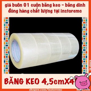 ivn068 giá buôn 01 cuộn băng keo khổ 4,5cm dài 40m băng dính đóng hàng chất lượng tốt