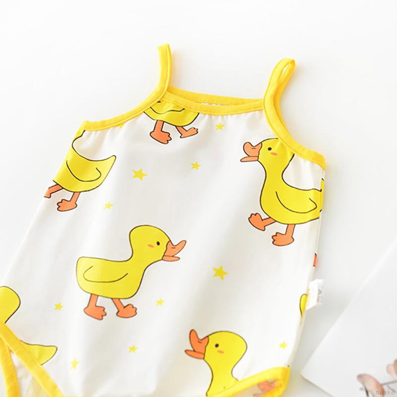 🍭 ruiaike 🍭 Baby Girl Boy One Piece Romper Infant Sleeveless Cotton Cartoon Bodysuit Newborn Outfits