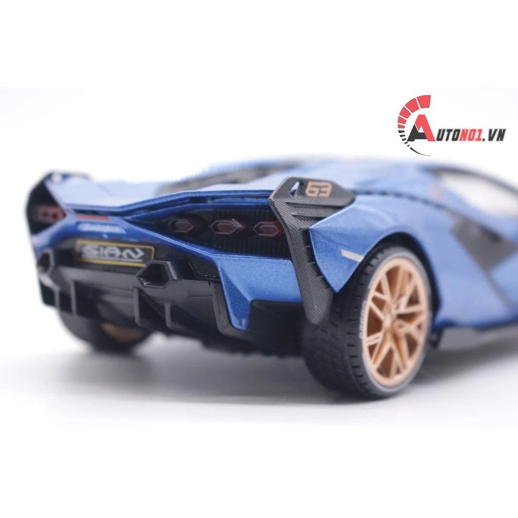 MÔ HÌNH XE LAMBORGHINI SIAN FKP 37 BLUE 1:22 JIAYE 7554