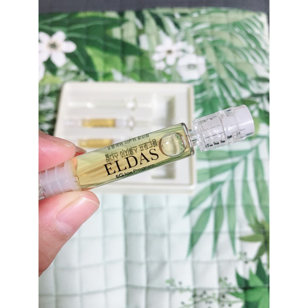 Combo 5 Ống Tế Bào Gốc Dưỡng Trắng, Phục Hồi Da Eldas Eg Tox Program Ampoule