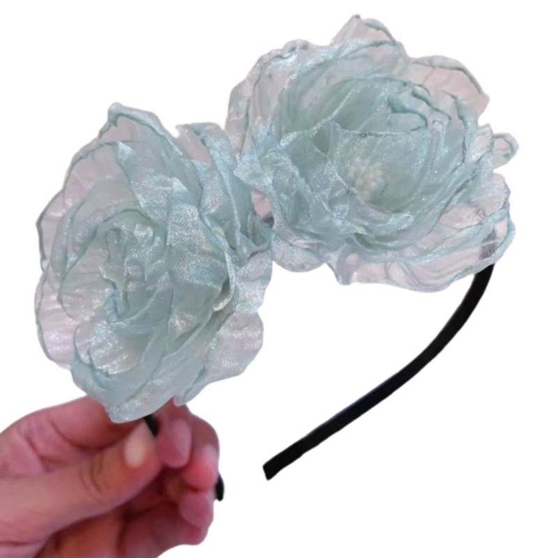 Băng Đô Ren Hoa Handmade Phụ Kiện Chụp Ảnh Cho Bé