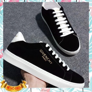 Giày Thể Thao Nam Da Lộn Cổ Thấp Đế Bằng - Hàng Cao Cấp [Full Box]