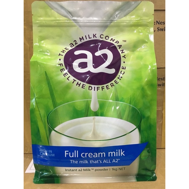 Sữa A2 nguyên kem 1kg mẫu mới
