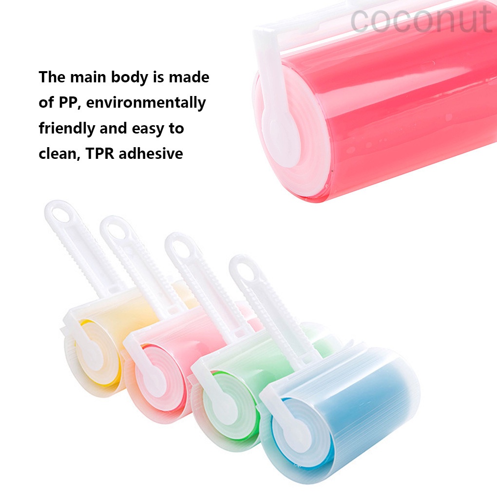 Cây Lăn Bụi Quần Áo Bằng Xơ Dừa Màu Vàng Có Thể Tái Sử Dụng