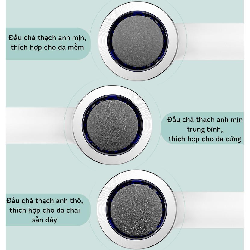Đầu Chà Đầu Mài Gót Chân Cho Máy Chà Gót Chân MKS-Bộ 3 Đầu