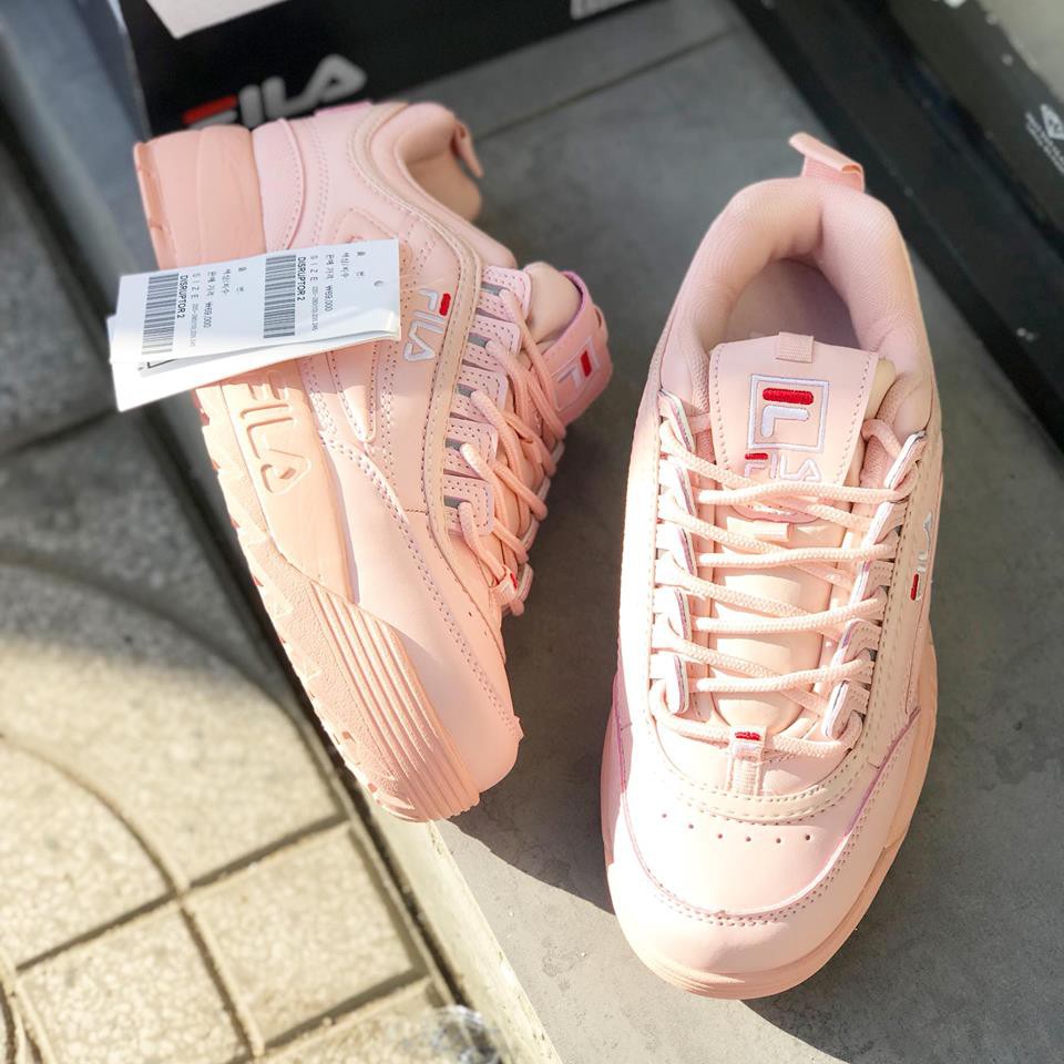 [Giày Thể Thao] GIÀY NAM NỮ FILA DISRUPTOR 2 PINK CAO CẤP