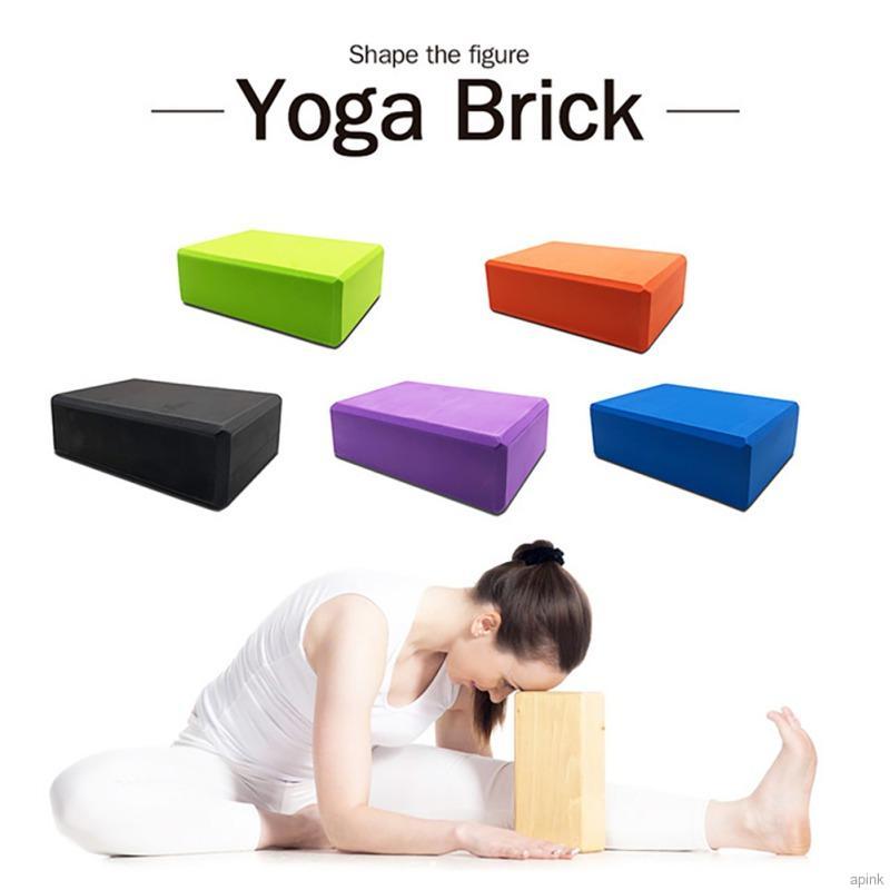 Pumpup Yoga Block High Density Improve Strength Help Keep Balance Flexibility Yoga Brick (Color Random)