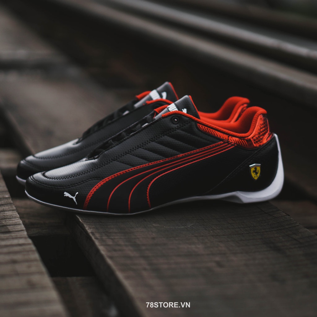 (Authentic 100%) Giày Thể Thao Nam Puma Ferrari Kart Cat 306586-01 Màu Đen Chính Hãng