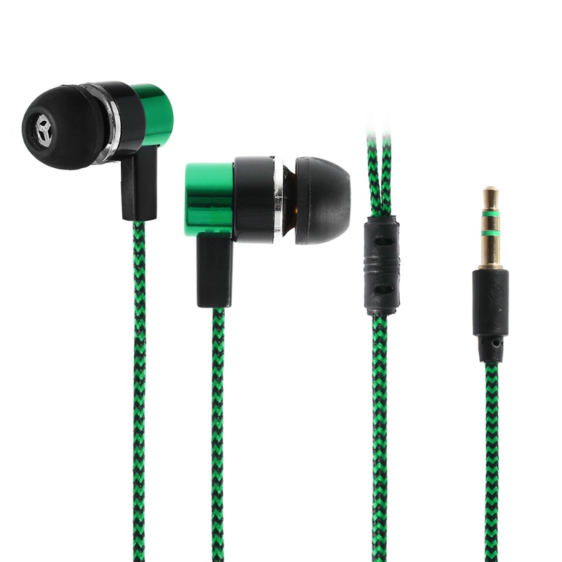 Tai Nghe zzz Stereo Bass Nhét Tai Có Dây Mềm Chống Ồn Cổng 3.5MM Cho Điện Thoại