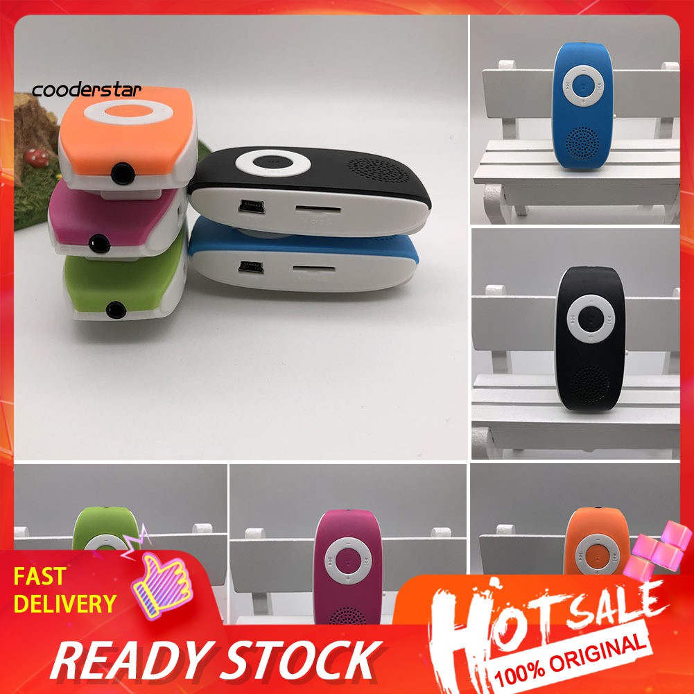 Loa Mp3 mini hỗ trợ khe cắm thẻ TF thiết kế kẹp gắn tiện dụng