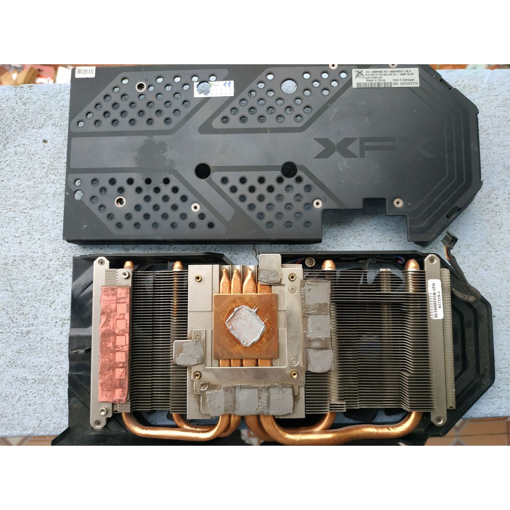 Bộ fan và tản nhiệt VGA XFX RX 580