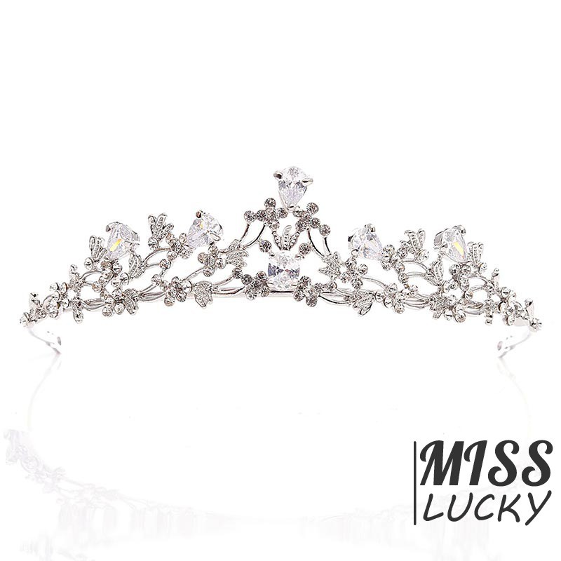 Vương miện hợp kim khảm đá thời trang quý phái cho nữ