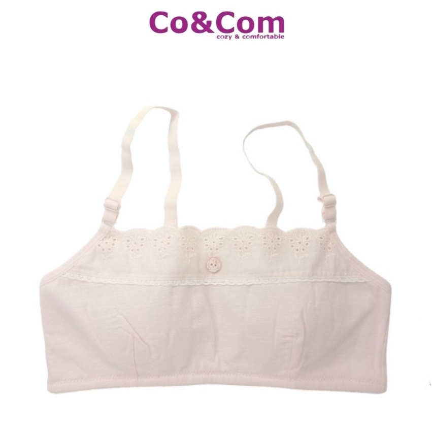 Áo Lá Học Sinh Co&Com AL2014 Cotton 2 Dây Không Đệm 30-48 Kg