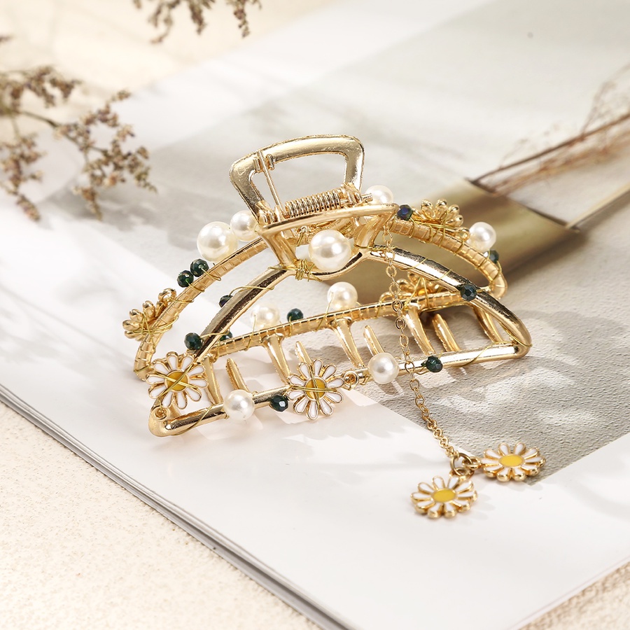 Kẹp Tóc Hình Hoa Đính Ngọc Trai Nhân Tạo Thời Trang