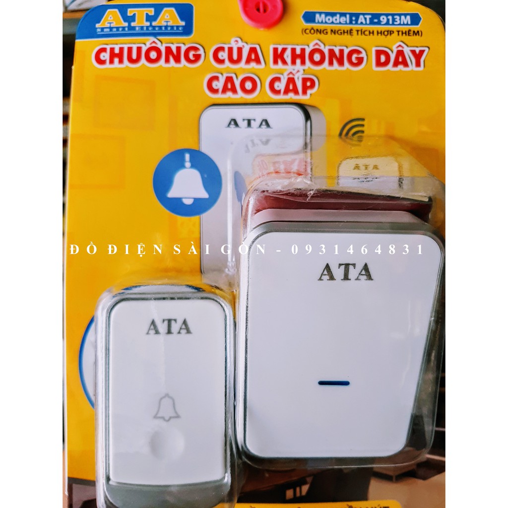 Chuông Cửa Không Dây Cao Cấp ATA AT-913M Bắt Sóng Xa Cực Tốt