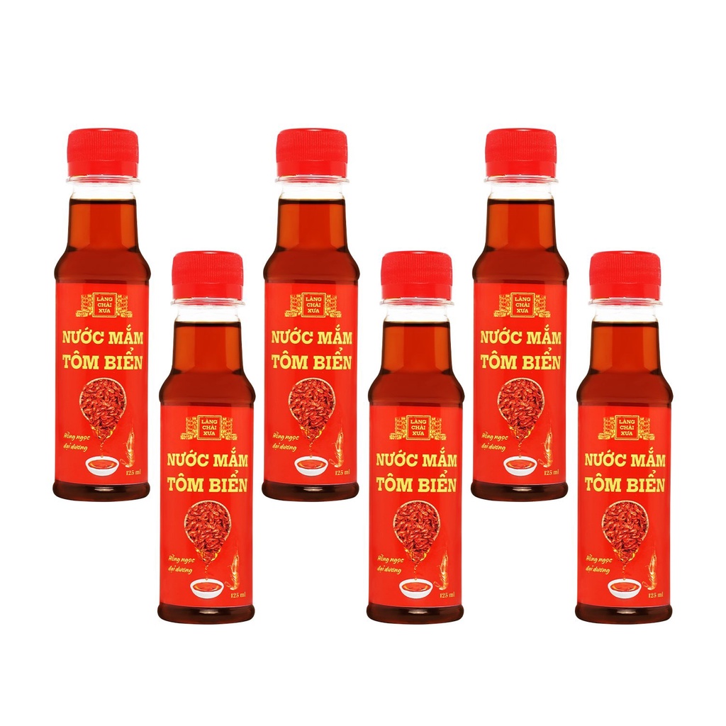 Nước mắm tôm biển Làng Chài Xưa Hồng Ngọc Đại Dương 125ml/chai 300 năm truyền thống