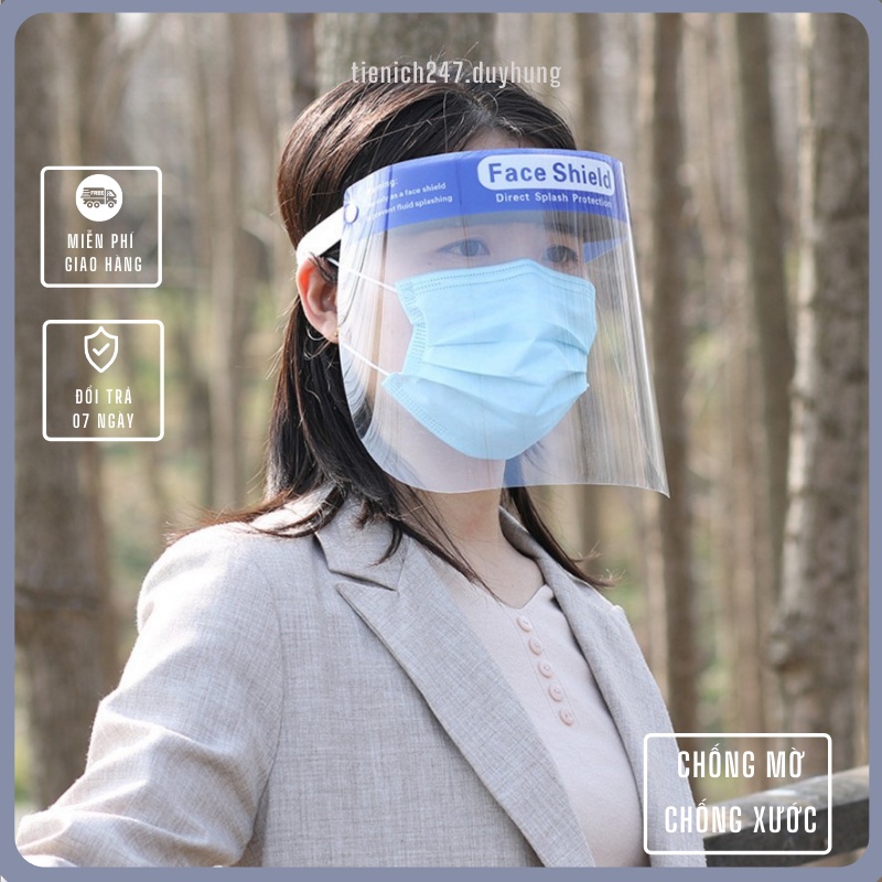 Combo 10 kính chống giọt bắn bảo hộ, phòng dịch FACE SHIELD chống chầy xước, mờ
