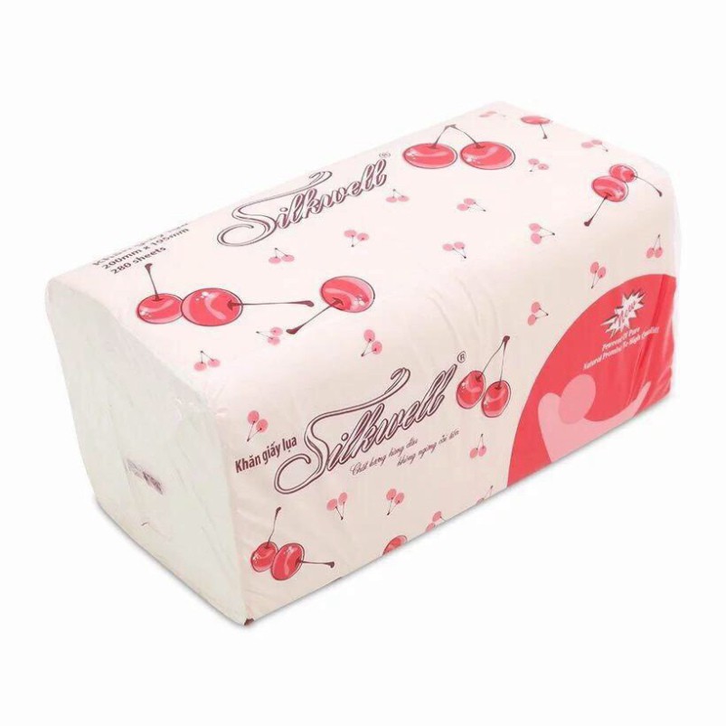 Combo 4 gói giấy rút lụa [𝐅𝐑𝐄𝐄𝐒𝐇𝐈𝐏] Silkwell 280 tờ 2 lớp dai đẹp
