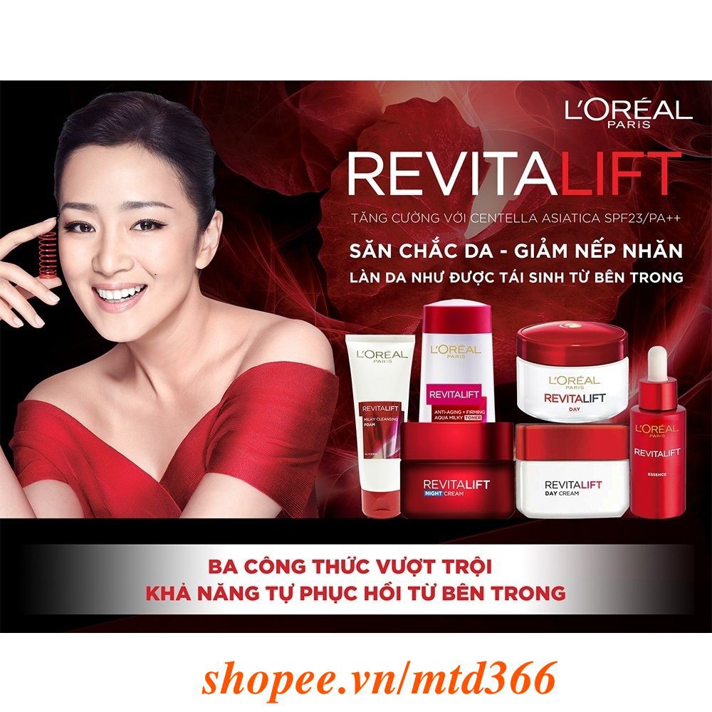 Kem Dưỡng Da Ban Ngày 50g Ngừa Lão Hóa, Giảm Nếp Nhắn & Làm Trắng Da Spf23 Pa++ Loreal Revitalift.