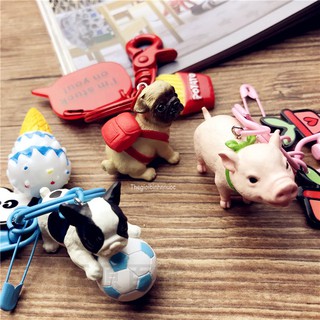 Móc khóa heo chó pug dễ thương k145