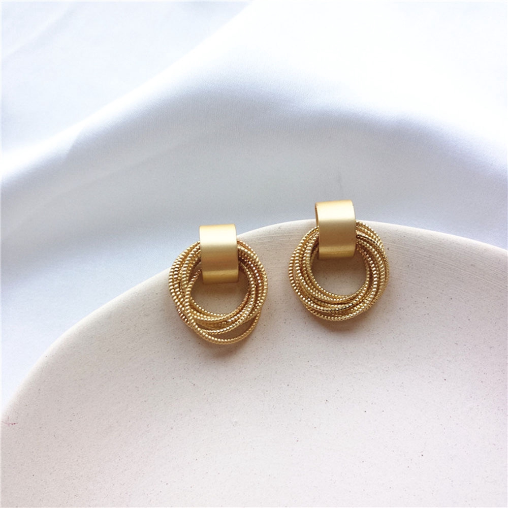 MXGOODS Party Small Women Girl Round Earrings
