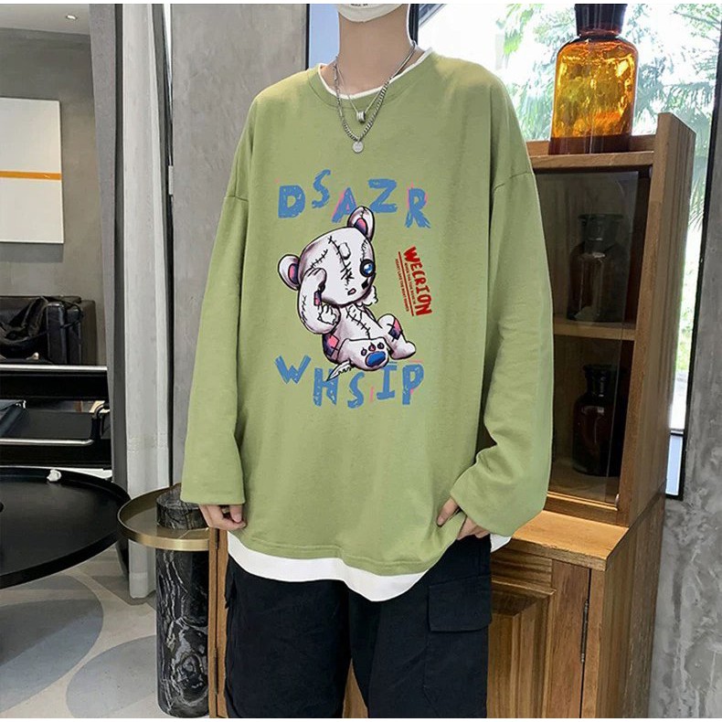 Áo Thun Nam Dài Tay Unisex TD25 DSAZR WHSIP Form Rộng Oversize &lt;75kg Chất Cotton Dày Mềm- AQ STORE