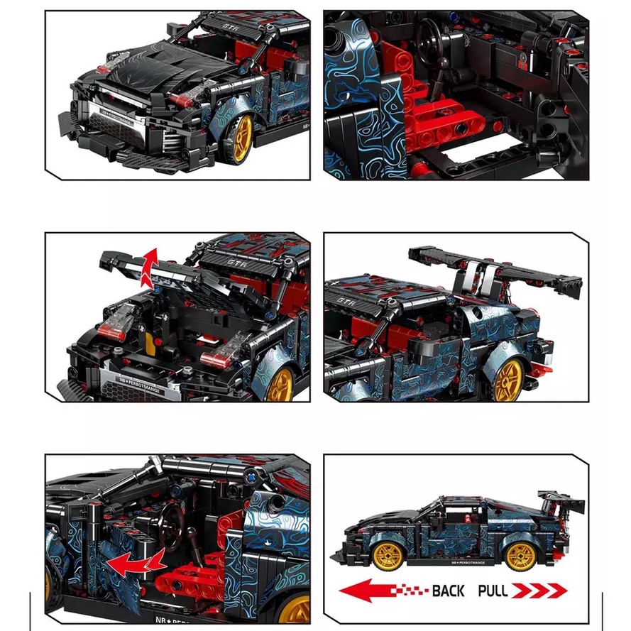 Bộ lắp ráp xếp hình Legoo xe đua thể thao 8203