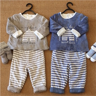Set áo + quần dành cho bé trai và gái sơ sinh XUẤT PHÁP