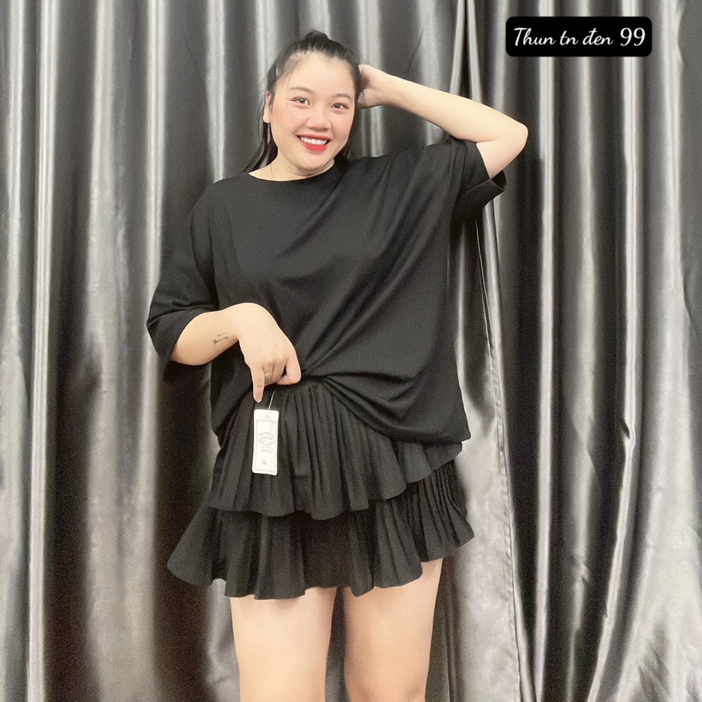 Áo Phông Unisex Nam Nữ ,Áo Phom Rộng Bigsize(58kg đến 95kg)  THUN TN