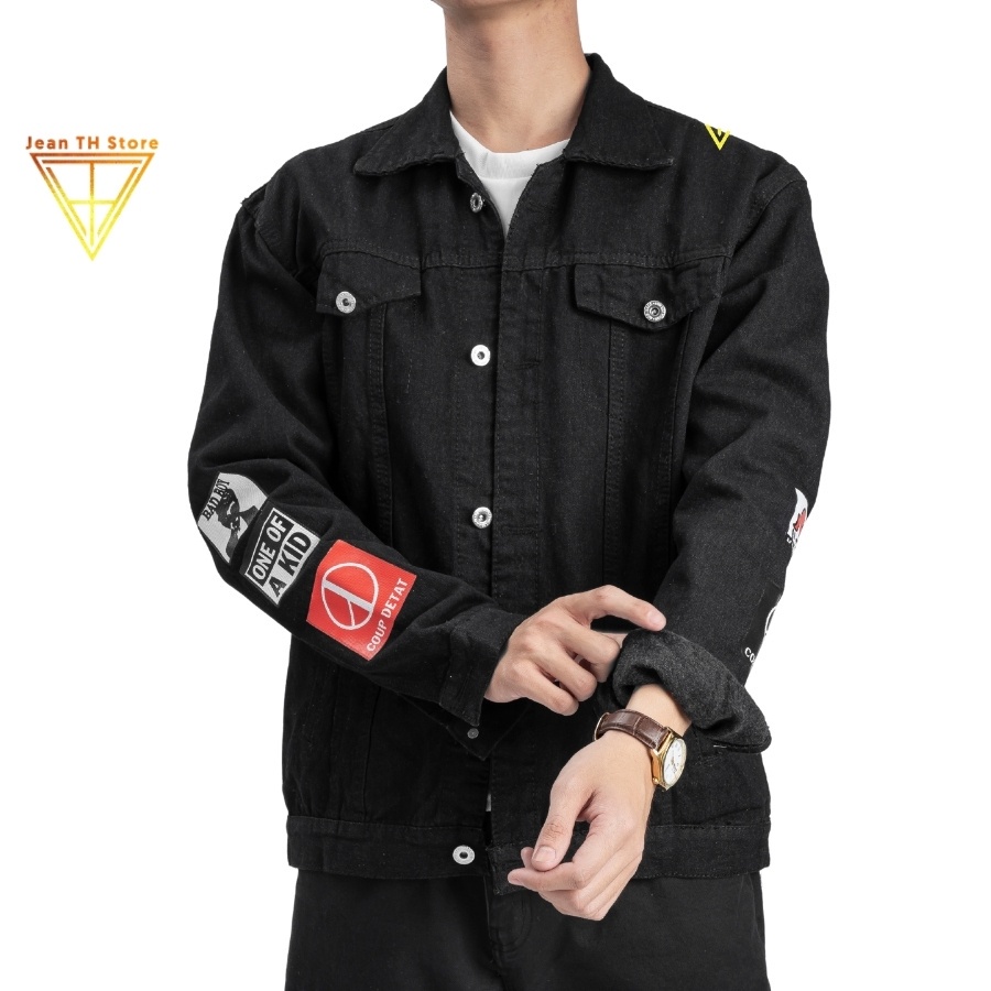 Áo khoác jean unisex nam nữ TH Store G-dragon thời trang trẻ trung phong cách ulzzang chống nắng - Hàng nhập khẩu
