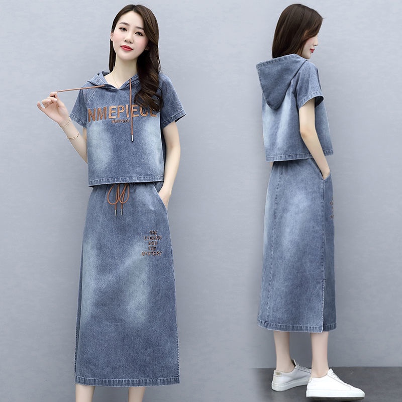Đầm Denim Dài Phong Cách Phương Tây Thời Trang Mới 2022 Cho Nữ