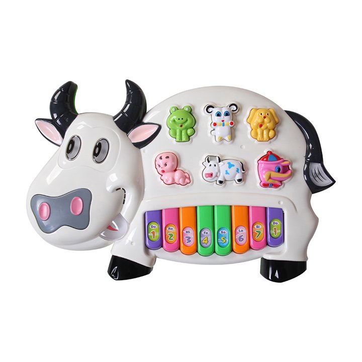 Đồ Chơi Đàn Piano Cho Bé Hình Thỏ Con, Cá Heo, Ốc Sên Phát Nhạc, Tiếng Kêu Đa Dạng Vui Nhộn Cao Cấp