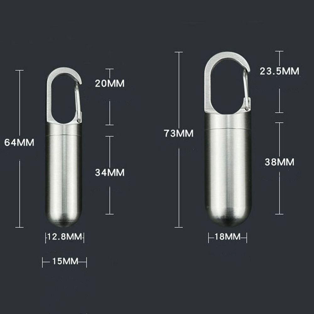 Hộp Đựng Thuốc Viên Có Móc Khóa Chống Nước Tiện Dụng Cho Nữ