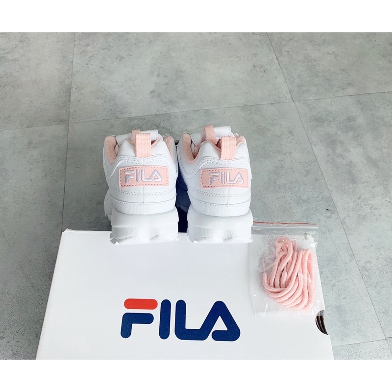 Giày thể thao Sneaker Fila Disruptor 2 màu Trắng Hồng