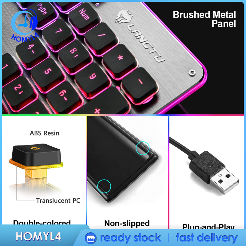 Bàn Phím Gaming Siêu Mỏng Có Đèn Led | BigBuy360 - bigbuy360.vn