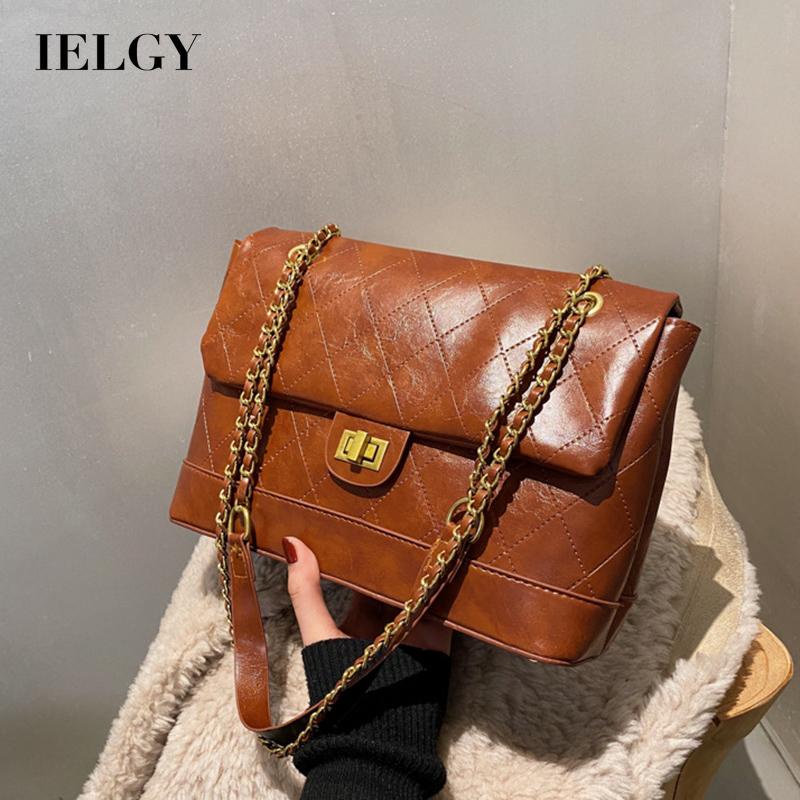 Túi họa tiết kim cương dập nổi phong cách retro Hàn Quốc sành điệu cho nữ IELGY