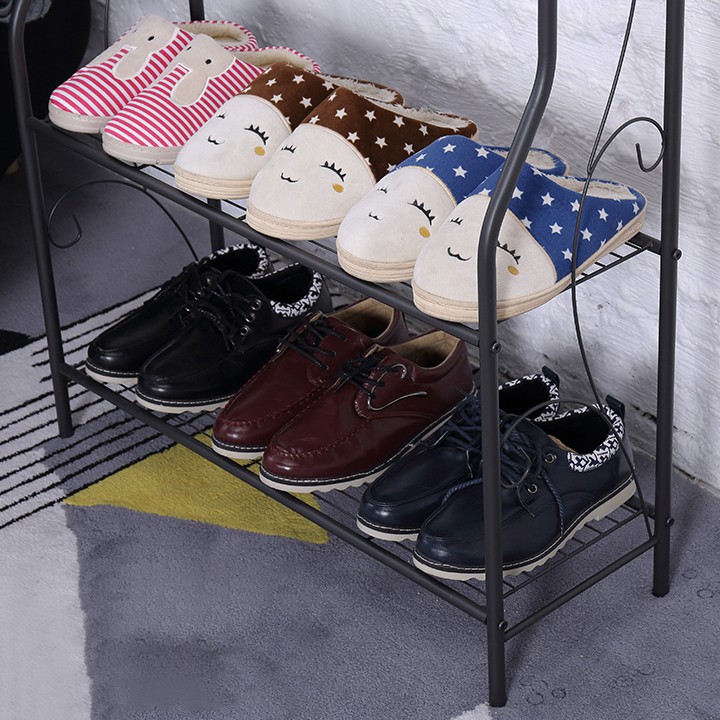 Kệ để giày dép dercor hợp kim 3 tầng nội thất style VINTAGE – Kệ đựng đồ đa năng Canashop