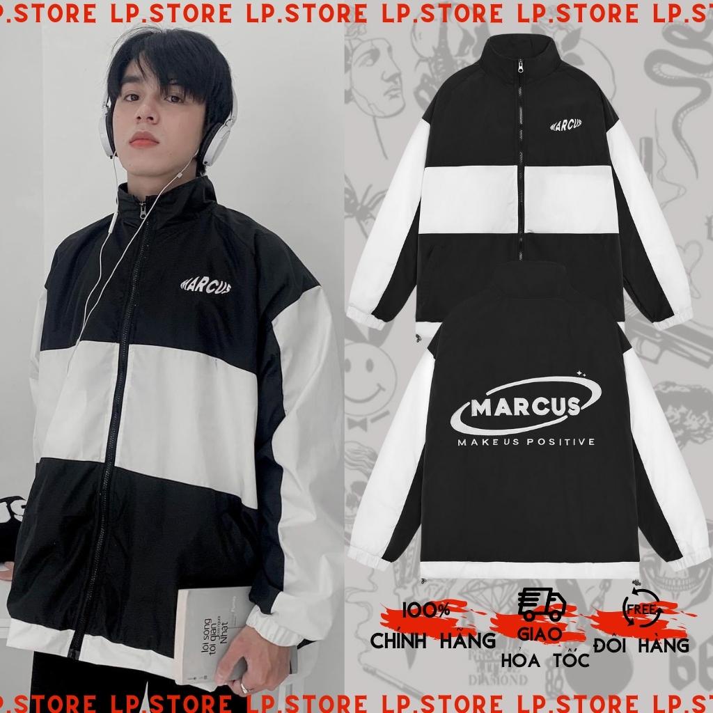 Áo khoác dù MARCUS jacket 2 lớp unisex - Áo khoác Ullzang Basic có form rộng XL - LP.STORE