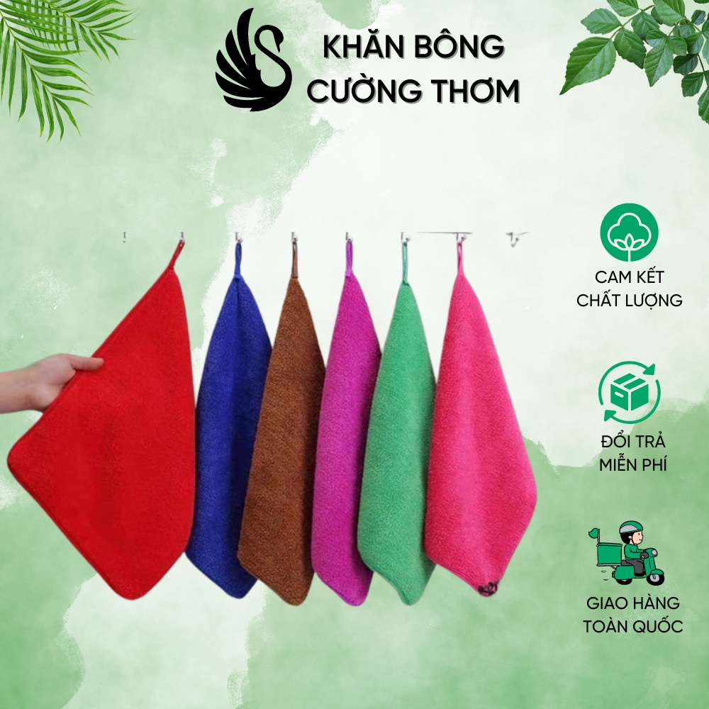 Khăn đa năng ⚡ SALE SỐC ⚡ Khăn nail, khăn làm móng 30x30cm, siêu mềm siêu thấm, màu sắc đa dạng