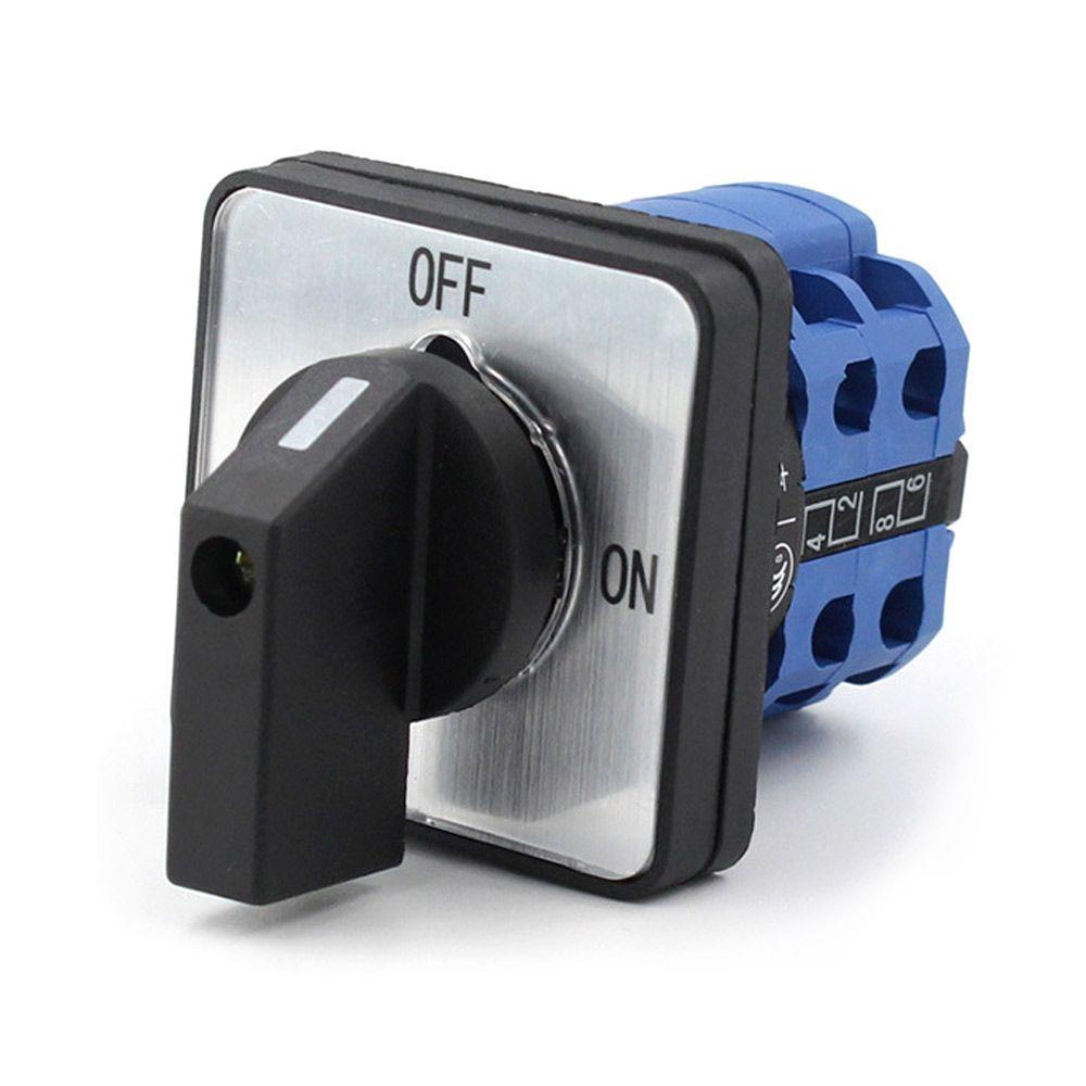 Công Tắc Máy Bơm Nước Dạng Xoay Chất Lượng Cao|380v 20A 4 Đầu Nối Bật / Tắt