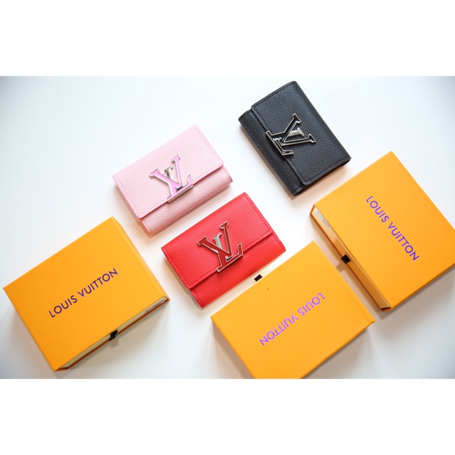 Ví lv logo da bò thật fullbox