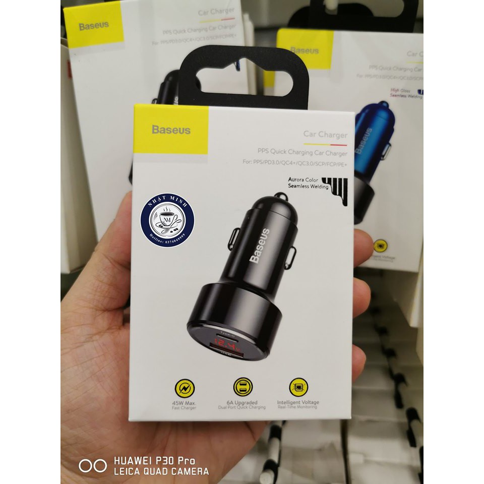 Baseus -BaseusMall VN Bộ tẩu sạc nhanh đa năng dùng cho xe hơi Baseus Magic Series Quick Charge