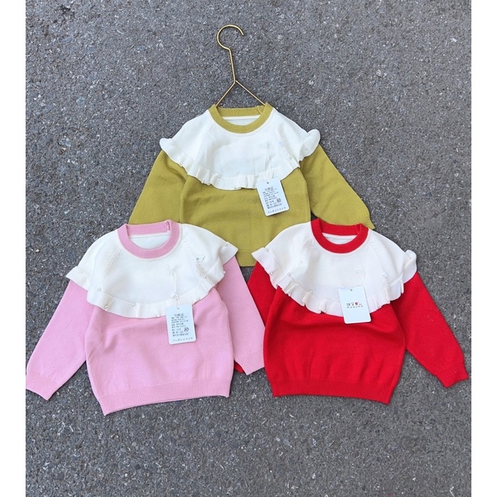 Áo len mềm mịn cho bé gái