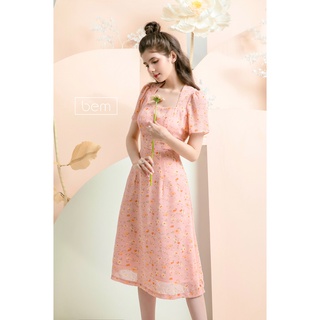 DR186- ĐẦM FORM ÔM EO BEM