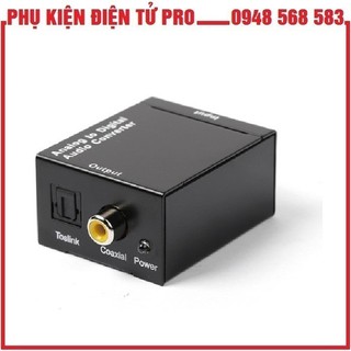 BỘ CHUYỂN ĐỔI ÂM THANH AV RCA R L AUDIO SANG OPTICAL COAXIAL (ĐEN)