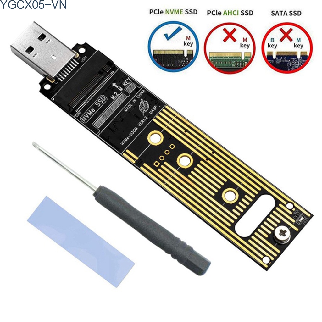 Thẻ Chuyển Đổi M.2 Nvme Ssd Sang Usb 3.1 Type-A M2 Sang Usb 3.1 Cho 2242 / 2260 / 2280 | BigBuy360 - bigbuy360.vn