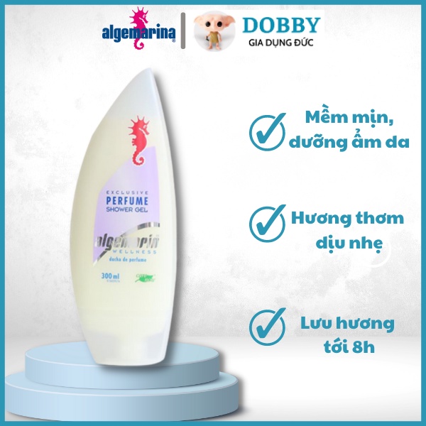Sữa tắm Cá Ngựa Algemarin Perfume 300ml lưu hương 8h (Mẫu vát)