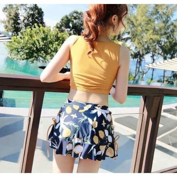 (HÀNG SẴN SLL) BIKINI CHÂN HOA ( SET 3 MÓN) | BigBuy360 - bigbuy360.vn